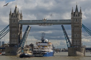 Sea Spirit arriving in London